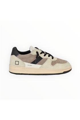Sneaker uomo in camoscio colore grigio. DATE | COURT 2.0-MUD